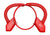 Headphones Bluetooth, Ghostek Earblades Red Sweatproof Bluetooth 4.1 Headphones Water Resistant (Color in image: pink)