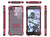 iPhone 8 Case, Ghostek® Covert Peach, Premium Impact Protective Armor | Lifetime Warranty Exchange (Color in image: clear)