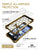 iPhone 7 Case, Ghostek® Covert Gold, Premium Impact Protective Armor | Lifetime Warranty Exchange (Color in image: clear)