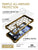 iPhone 8+ Plus Case, Ghostek® Covert Gold, Premium Impact Protective Armor | Warranty (Color in image: space grey)