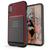 iPhone X Case, Ghostek Exec 2 Series for iPhone X / iPhone Pro Protective Wallet Case [RED] (Color in image: Red)