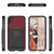 iPhone X Case, Ghostek Exec 2 Series for iPhone X / iPhone Pro Protective Wallet Case [RED] (Color in image: Brown)