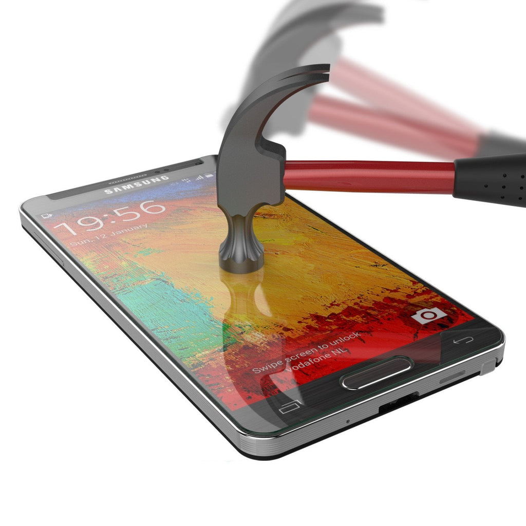 Galaxy Note 3 Punkcase Glass SHIELD Samsung Tempered Glass Screen Protector 0.33mm Thick 9H Glass (Color in image: clear)