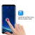 Galaxy S9  Black Punkcase Glass SHIELD Tempered Glass Screen Protector 0.33mm Thick 9H Glass (Color in image: White)
