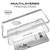 Galaxy Note 8 Case, Ghostek Cloak 3 Galaxy Note 8 Clear Transparent Bumper Case Note 8 2017 | SILVER 