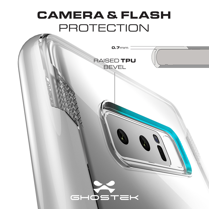 Galaxy Note 8 Case, Ghostek Cloak 3 Galaxy Note 8 Clear Transparent Bumper Case Note 8 2017 | BLACK 