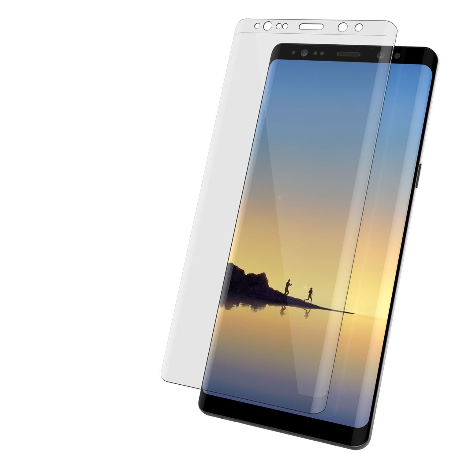 Galaxy Note 9 Clear Punkcase Glass SHIELD Tempered Glass Screen Protector 0.33mm Thick 9H Glass (Color in image: Clear)