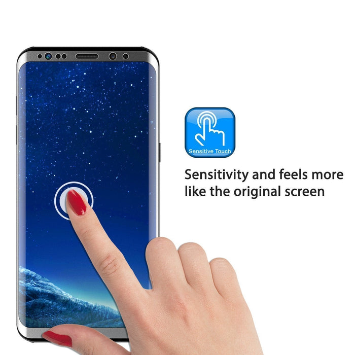 Galaxy S21+ Plus Silver Punkcase Glass SHIELD Tempered Glass Screen Protector 0.33mm Thick 9H Glass (Color in image: White)