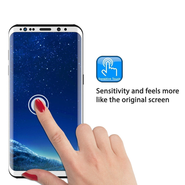Galaxy S20  White Punkcase Glass SHIELD Tempered Glass Screen Protector 0.33mm Thick 9H Glass (Color in image: Silver)