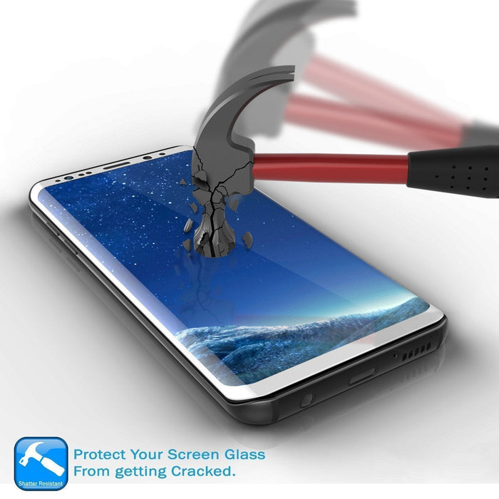 Galaxy S20+ Plus White Punkcase Glass SHIELD Tempered Glass Screen Protector 0.33mm Thick 9H Glass (Color in image: Clear)