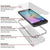 Galaxy S6 Case, Ghostek Cloak Series Silver  Slim Premium Protective Hybrid Impact Glass Armor (Color in image: red)