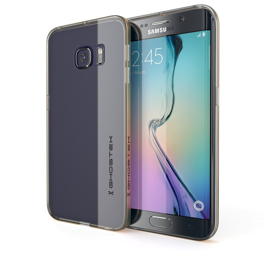 Galaxy S6 Edge Case, Ghostek Back Sapphire Cloak Series Slim Hybrid Impact Armor | Lifetime Warranty (Color in image: black)