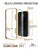 Galaxy S7 Case, Ghostek Cloak Series Gold  Slim Premium Protective Hybrid Impact Glass Armor (Color in image: black)