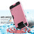 Galaxy S8 Plus Case, PUNKcase [SLOT Series] [Slim Fit] Dual-Layer Armor Cover w/Integrated Anti-Shock System, Credit Card Slot [Pink] (Color in image: Gold)