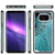 Galaxy S8 Case, Punkcase [Liquid Series] Protective Dual Layer Floating Glitter Cover + PunkShield Screen Protector [Teal] (Color in image: Purple)