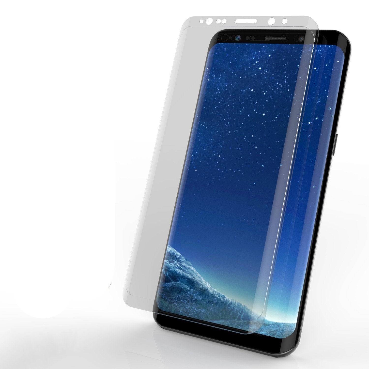 Galaxy S9  Clear Punkcase Glass SHIELD Tempered Glass Screen Protector 0.33mm Thick 9H Glass (Color in image: Clear)