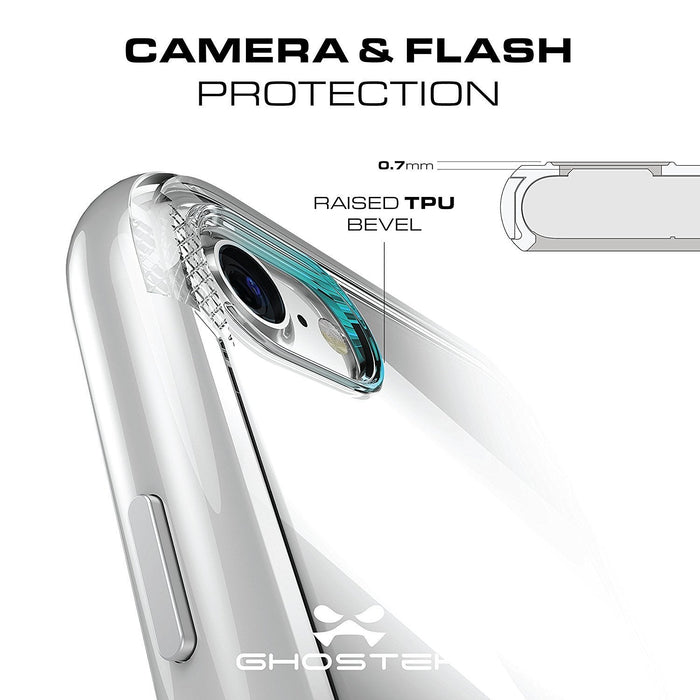 iPhone 8 Case, Ghostek Cloak 3 Series Case for iPhone 8 Case Clear Protective Case [RED] 
