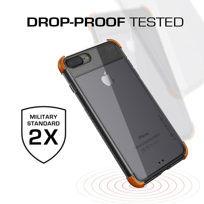 iPhone 8+ Plus Case, Ghostek Covert 2 Series for iPhone 8+ Plus Protective Case [ Orange] (Color in image: Pink)