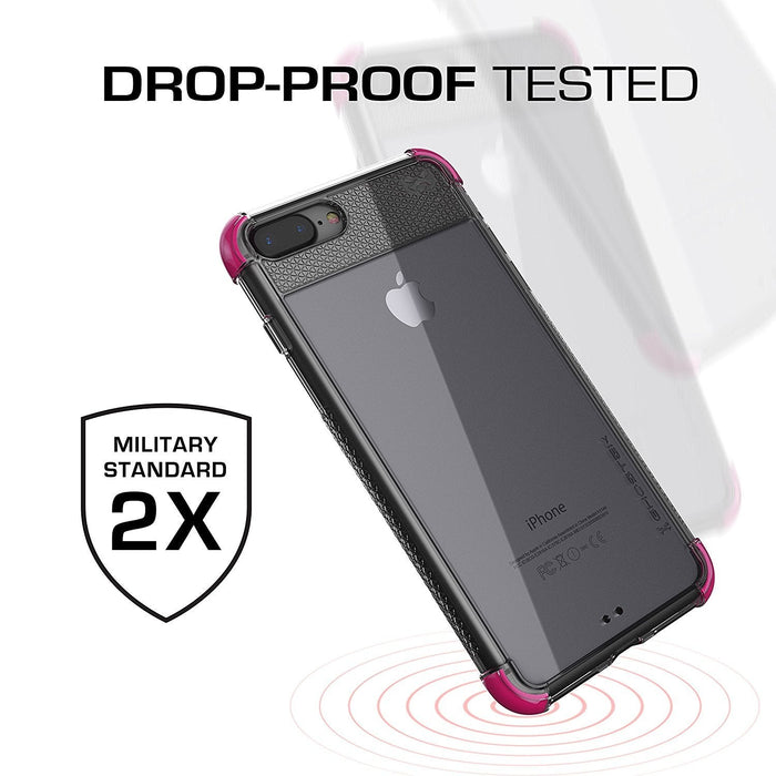 iPhone 8+ Plus Case, Ghostek Covert 2 Series for iPhone 8+ Plus Protective Case [ Pink] (Color in image: Orange)