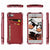 iPhone 8 Wallet Case, Ghostek Exec Red Series | Slim Armor Hybrid Impact Bumper | TPU PU Leather Credit Card Slot Holder Sleeve Cover (Color in image: Brown)