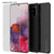 Galaxy S20 Case, Punkcase CarbonShield, Heavy Duty & Ultra Thin 2 Piece Dual Layer PU Leather Black Cover (Carbon Fiber Style) 