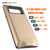 Galaxy Note 8 Battery Case, Punkcase 5000mAH Charger Case W/ Screen Protector | Integrated USB Port | IntelSwitch [Black] 