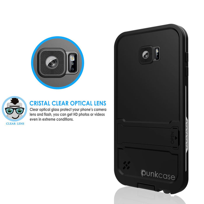 Galaxy S6 Waterproof Case, Punkcase SpikeStar White Water/Shock/Dirt/Snow Proof | Lifetime Warranty (Color in image: red)