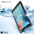 Punkcase iPad Pro 9.7 Case [CRYSTAL Series], Waterproof, Ultra-Thin Cover [Shockproof] [Dustproof] with Built-in Screen Protector [Black] (Color in image: Light Blue)