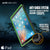 Punkcase iPad Pro 9.7 Case [CRYSTAL Series], Waterproof, Ultra-Thin Cover [Shockproof] [Dustproof] with Built-in Screen Protector [Light Green] (Color in image: White)