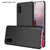 Galaxy S20 Case, Punkcase CarbonShield, Heavy Duty & Ultra Thin 2 Piece Dual Layer PU Leather Black Cover (Carbon Fiber Style) 