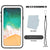 iPhone X Waterproof IP68 Case, Punkcase [White] [StudStar Series] [Slim Fit] [Dirtproof] (Color in image: teal)