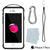 iPhone 8+ Plus Waterproof Case, Punkcase ALPINE Series, White | Heavy Duty Armor Cover (Color in image: pink)