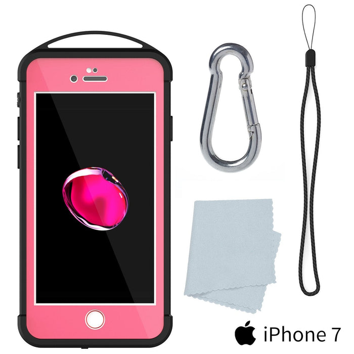 iPhone 8 Waterproof Case, Punkcase ALPINE Series, Pink | Heavy Duty Armor Cover (Color in image: purple)