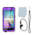 Galaxy S6 Waterproof Case PunkCase StudStar Purple Thin 6.6ft Underwater IP68 Shock/Dirt/Snow Proof (Color in image: light blue)