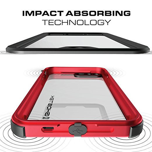 iPhone 7+ Plus Waterproof Case, Ghostek® Atomic 3.0 Red Series | Underwater | Touch-ID (Color in image: Teal)
