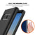 Galaxy Note 8 Case, PunkCase [Stealth Series] Hybrid 3-Piece Shockproof Dual Layer Cover [Non-Slip] [Soft TPU + PC Bumper] with PUNKSHIELD Screen Protector for Samsung Note 8 [Black] (Color in image: Silver)