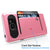 Galaxy Note 5 Case PunkCase CLUTCH Pink Series Slim Armor Soft Cover Case w/ Tempered Glass (Color in image: Black)