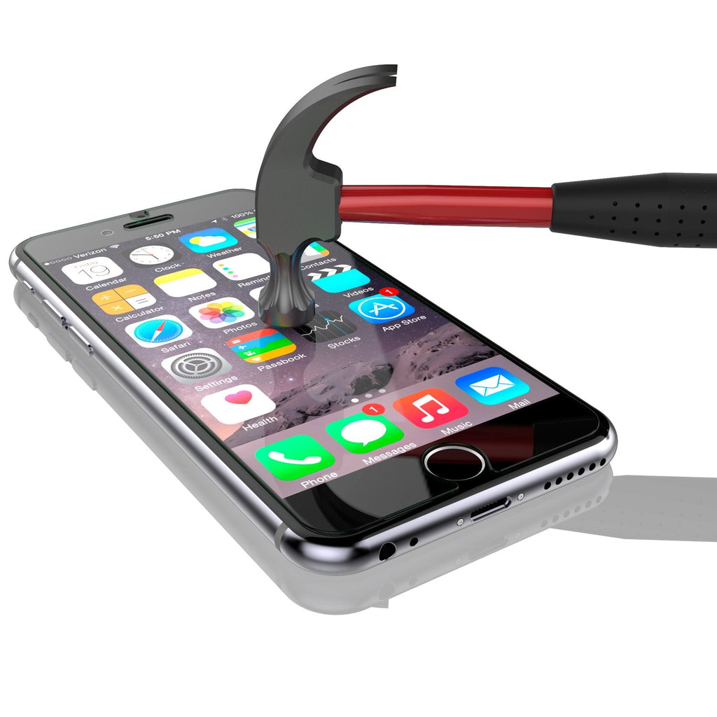 iPhone 6/6s Punkcase Glass SHIELD Tempered Glass Screen Protector 0.33mm Thick 9H Glass (Color in image: clear)