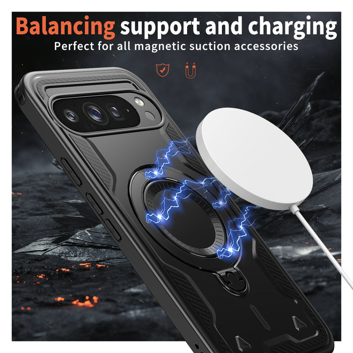 Google Pixel 10 Pro XL Case Magnetix 2.0 mit Kickstand [Schwarz]
