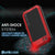 iPhone SE/5/5s Case, Punkcase® METALLIC Series RED w/ TEMPERED GLASS | Aluminum Frame (Color in image: Black)