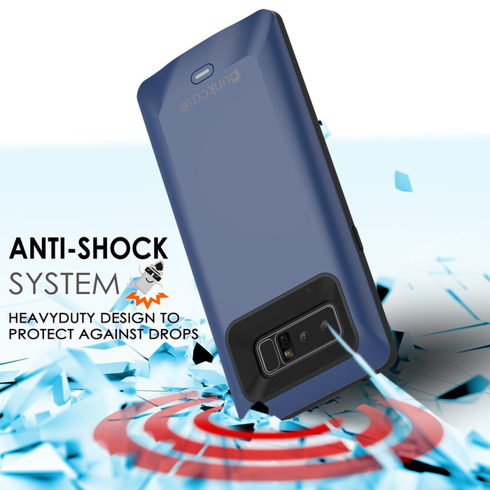 Galaxy Note 8 Battery Case, Punkcase 5000mAH Charger Case W/ Screen Protector | Integrated USB Port | IntelSwitch [Gold] 