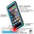iPhone 6/6S Waterproof Case, PUNKcase CRYSTAL Light Blue  W/ Attached Screen Protector  | Warranty (Color in image: pink)