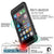 iPhone 6/6S Waterproof Case, PUNKcase CRYSTAL Black W/ Attached Screen Protector  | Warranty (Color in image: teal)