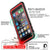 iPhone 6+/6S+ Plus Waterproof Case, PUNKcase CRYSTAL Red W/ Attached Screen Protector | Warranty (Color in image: light green)