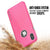 iPhone X Case, Punkcase Galactic 2.0 Series Ultra Slim w/ Tempered Glass Screen Protector | [Pink] (Color in image: black/grey)