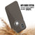 iPhone X Case, Punkcase Galactic 2.0 Series Ultra Slim w/ Tempered Glass Screen Protector | [Black/Grey] (Color in image: silver)