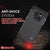 Galaxy s6 EDGE Plus Case PunkCase Galactic Black Series Slim Armor Soft Cover w/ Screen Protector (Color in image: silver)