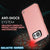 Galaxy s7 Case PunkCase Galactic Rose Gold Series Slim Armor Soft Cover Case w/ Tempered Glass (Color in image: black)