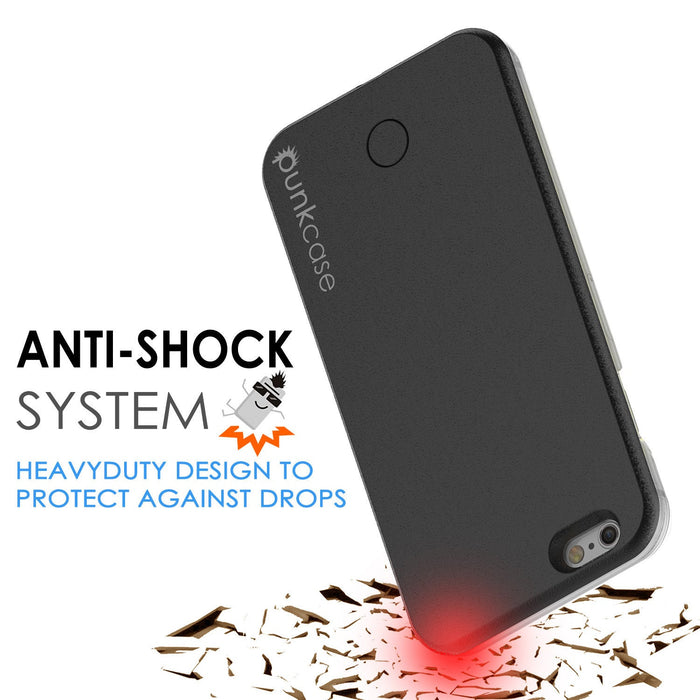 iPhone 6+/6S+ Plus Punkcase LED Light Case Light Illuminated Case, Black W/  Battery Power Bank (Color in image: rose gold)