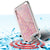 iPhone 8+ Plus Case, PunkCase LIQUID Rose Series, Protective Dual Layer Floating Glitter Cover (Color in image: gold)